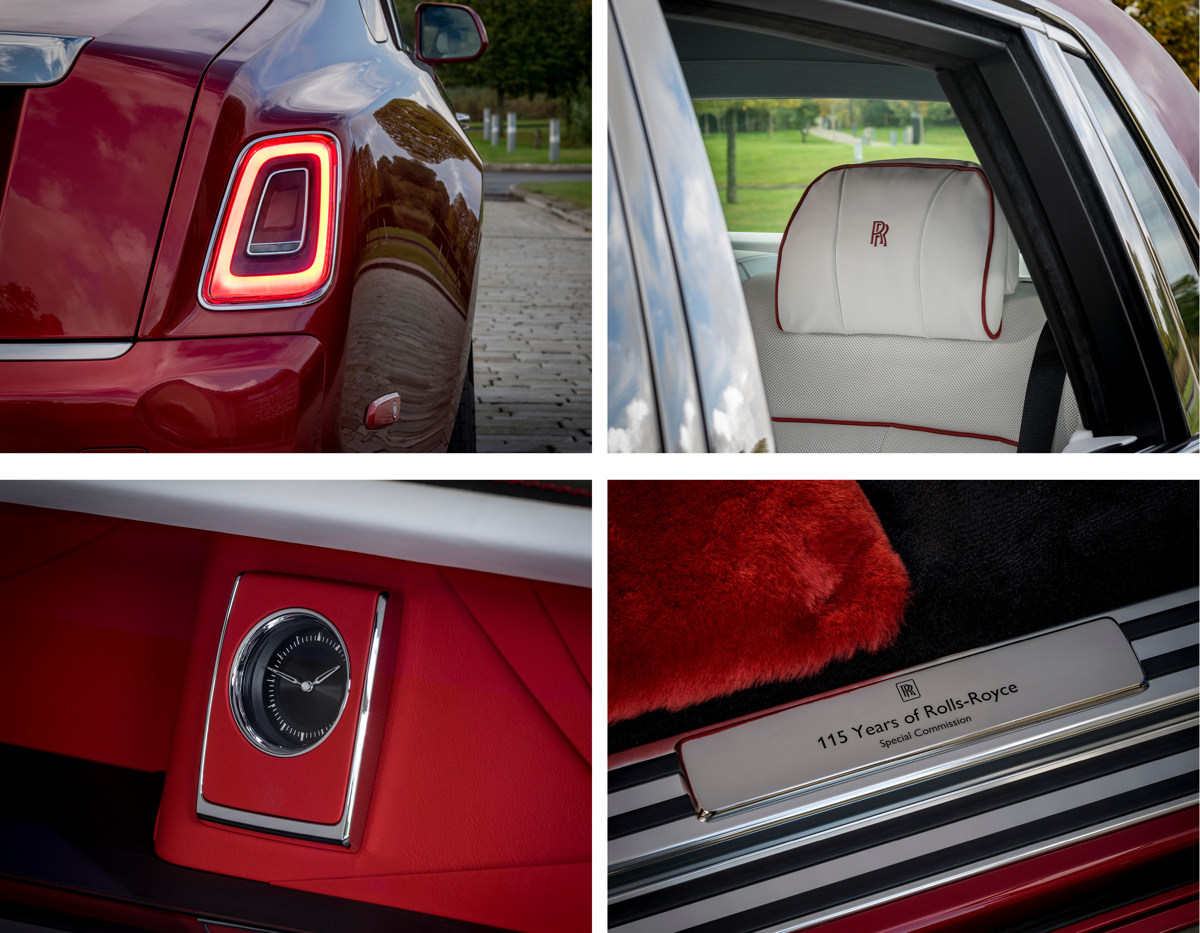 2020 Red Rolls-Royce Phantom Commission with Mickalene Thomas offered by Sotheby's